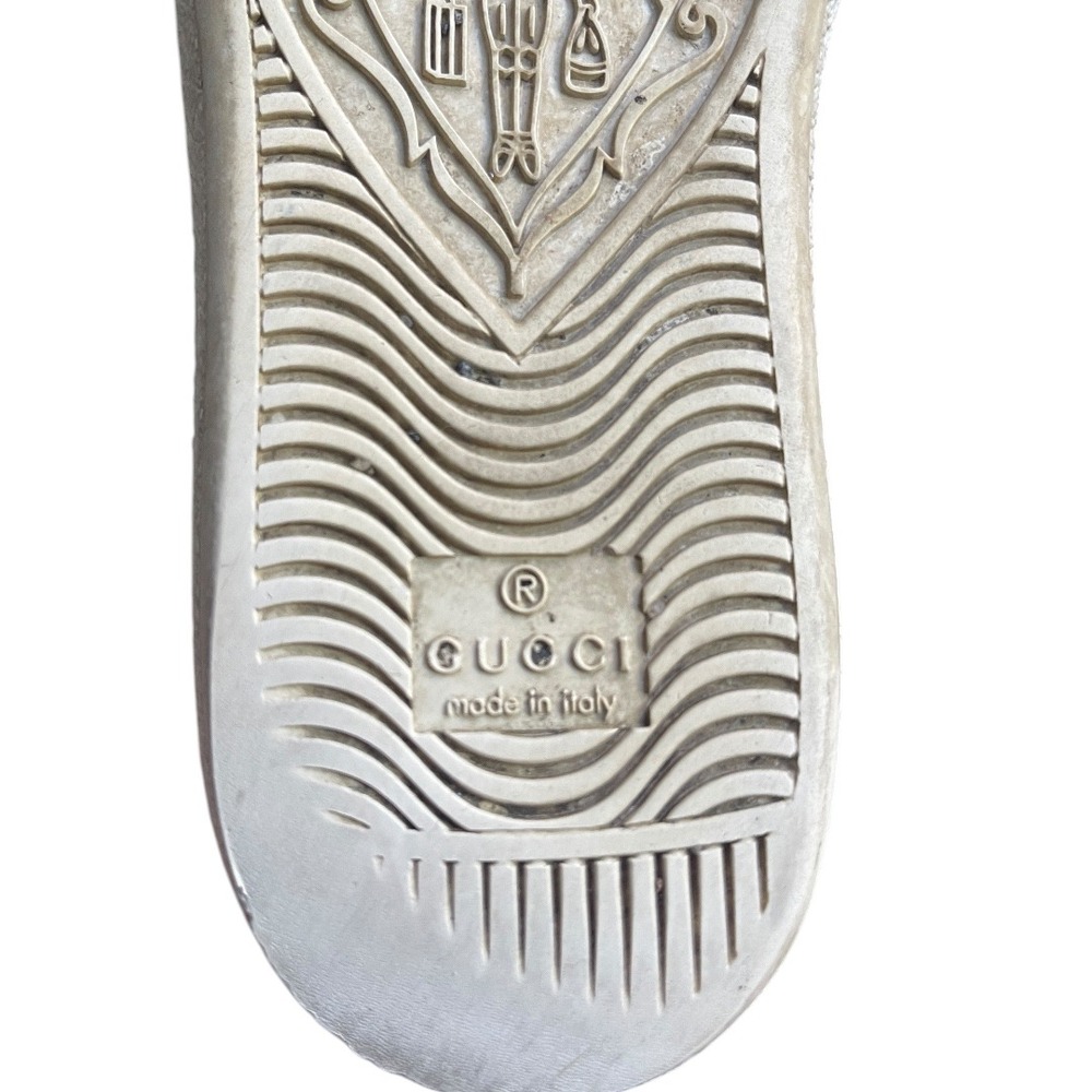 Gucci Ace Bee and‎ Star White Sneaker With Collapsable Heel Trainer 6 - Picture 4 of 11